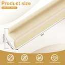 Yuntau 84 Inch 5 Pcs Rubber Weather Stripping Seal,Beige
