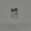 8 Pack Ring Cover Compatible with Oura Ring Gen 4/Oura Ring Gen 3/Oura Ring Gen 3 Horizon, Surport Charging with Cover on, Anti-Scratch Elastic Silicone Ring Protector for Men Women Working Out Gym (2Black+2Clear+Star+Pink+Lightpurple+Green)