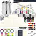 SAEUYVB Candle Making Kit, Complete Candle Making Kit for Adults, DIY Starter Soy Candle Making Supplies/Kit, DIY Arts & Crafts Kits Perfect as Home Decorations (8 pcs candle tins kit)