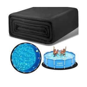 340G/M² Thicker 12 FT Round Pool Liner Pad for Above Ground Pools, Heavy Duty Under Pool Padding, Eco-Friendly Pool Liner Mat, Durable Geotextile Material, Puncture Protection, Extend Pool Life