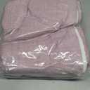 SE SOFTEXLY Cotton Muslin Throw Blanket for Adults,Breathable 4-Layer Yarn Dyed Linen Texture Gauze Blanket for Bed Sofa Couch,Super Soft Lightweight Blanket for All Season50"x60",Lavender Purple