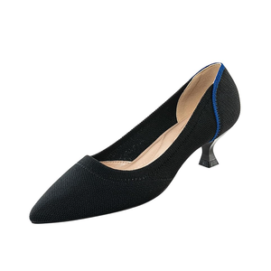 Women's Pumps Kitten Heels Pointed Toe Knit Comfortable Casual Work Office Wedding Dressy 7.5