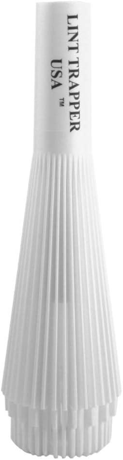 Lint Hair Trapper for filtering Washing Machine Utility Tub and Sink drains-reusable and customizable with built-in overflow guard. Traps Lint, hair and debris from drains, replaces all Mesh filters