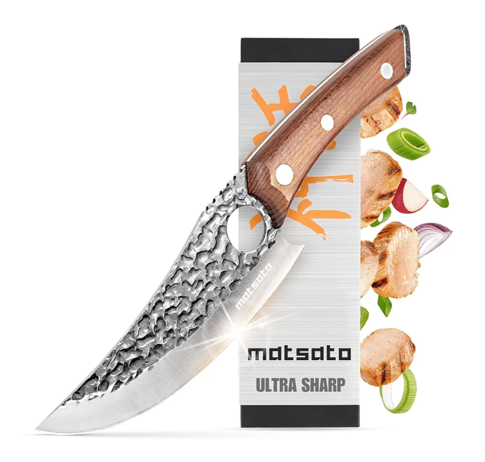 Chef Knife - Perfect Kitchen Knive. Japanese Knife for Cooking, Chopping. Japanese Style Knive for Home, Camping, BBQ. For Balance & Control, 5.8 Inch