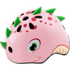 OutdoorMaster Kids Bike Helmet - Protective, Adjustable, Lightweight, Comfortable - Multi-Sport for Boys and Girls, 2 Sizes (Small 49-53cm (19.29"-20.87"), Dinosaur Pink)
