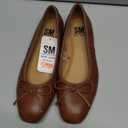 SM New York Womens Zion Cognac Ballet Bow Flats 6M