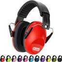 Dr.meter Ear Muffs for Noise Reduction: SNR27.4 Noise Cancelling Headphones for Kids with Adjustable Headband - Noise Cancelling Ear Muffs for Monster Jam, Football Game, Fireworks and Air Shows - Red