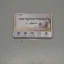 24PCS Rectangular Chair Leg Floor Protectors for Hardwood Floors, Thicken Rubber Chair Leg Cap Covers, Non Slip Furniture Leg Pads to Protect Wood Tile Floors from Scratches and Reduce Noise (Black)