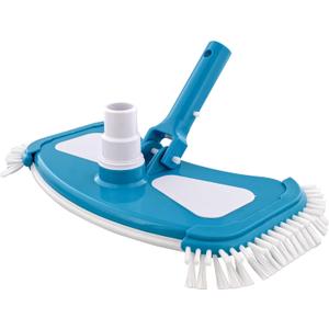 U.S. Pool Supply 12" Deluxe Weighted Butterfly Pool Vacuum Head with Side Brushes, Swivel Hose Connection, Pole Handle - Clean Debris Above Ground & In-Ground Swimming Pools, Spas Vinyl Liner Safe