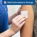 HCS Large Alcohol Prep Pads - 70% Isopropyl Alcohol Wipes, Individually Wrapped - 2 ply, Textured, Sterile Skin Prep Swabs (400/Box)