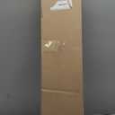 No Tools No Drill Mini Blinds, Cordless Wandless Aluminum L-Shaped Slats Pull Down Venetian Blinds, Custom Room Darkening Horizontal Window Blinds for Home, Living Room, Door, White