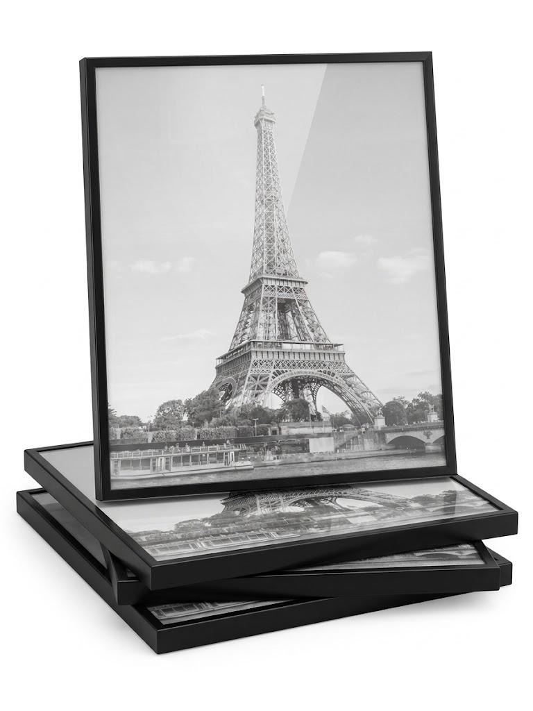 16x20" Picture Frame Set of 3, for Wall Mount, Black Woodgrain | Display for Photos, Artwork; Fits Home, Office & Gallery Wall Decor