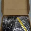 24 Pcs Valentine's Day Decoration Pink Velvet Bows 5 x 7.9 Inch Valentine Ribbon Wreath Bow Bulk Romantic Crafts for Garland Home Decor Wedding Outdoor Indoor Decor(Black)