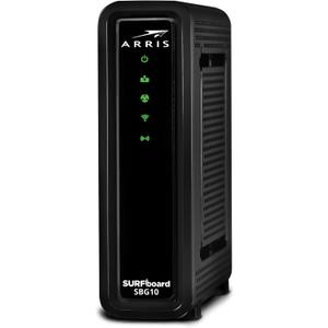 ARRIS (SBG10-RB) - Modem Router Combo - DOCSIS 3.0 16 x 4 Gigabit & AC1600 WiFi, [Check with your provider for compatibility]400 Mbps Max Internet Speeds