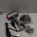 slopehill Professional Ionic Hair Dryer, Powerful 1800W Fast Drying Low Noise Blow Dryer with 2 Concentrator Nozzle 1 Diffuser Attachments for Home Salon Travel (Grey)