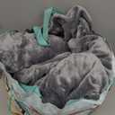 BEDELITE Fleece Sheets Queen Size Bed Set, Super Soft and Warm Fuzzy Plush Queen Sheet Set 4 Piece for Winter Gift & Decor , Includes 1 Deep Pocket Fitted Sheet, 1 Flat Sheet and 2 Pillowcases (Grey)