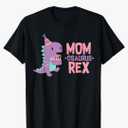 Mom Dinosaur Family Matching Birthday Girls Party Daughter T-Shirt, XL