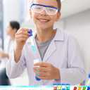 Unittype 6 Set 66 Pcs White Kids Lab Coats Bulk Children Girl Doctor Scientist Costume Lab Coat Goggles Test Tube Eyedropper(M)