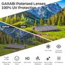 Smart Glasses, Polarized Bluetooth Sunglasses with Speaker, Voice Assistant, Open Ear, UV Protection Outdoor Audio Glass