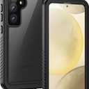 Lanhiem for Samsung Galaxy S24+ Plus Phone Case, IP68 Waterproof Dustproof Case with Built-in Screen Protector, Rugged Full Body Shockproof Protective Cover for Galaxy S24 Plus 6.7 Inch, Black