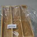 Small Silverware Drawer Organizer Kitchen Utensils Trays For Drawer Bamboo Cutlery Tray Skinny Flatware Organizer Narrow Spoon Fork Cutlery Holder Drawer Flatware Trays Slim Silverware Organizers (10" x 7.8", Natural)