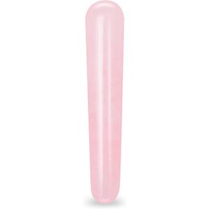 Rose Quartz Crystal Gua Sha Scraping Massage Acupressure Therapy Stick for Face, Eyes, Body Relaxation, Natural Pink Crystal Stone Trigger Point Massage Tool, Reduce Muscle Soreness and Pain Relief