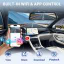 4K Rear View Mirror Camera, 10" Mirror Dash Cam Front and Rear with 64GB Card, Full Touch Screen Dash Cam with 1080P Backup Camera for Car with Reverse Assist,WiFi,APP,Night Vision,Parking Monitor