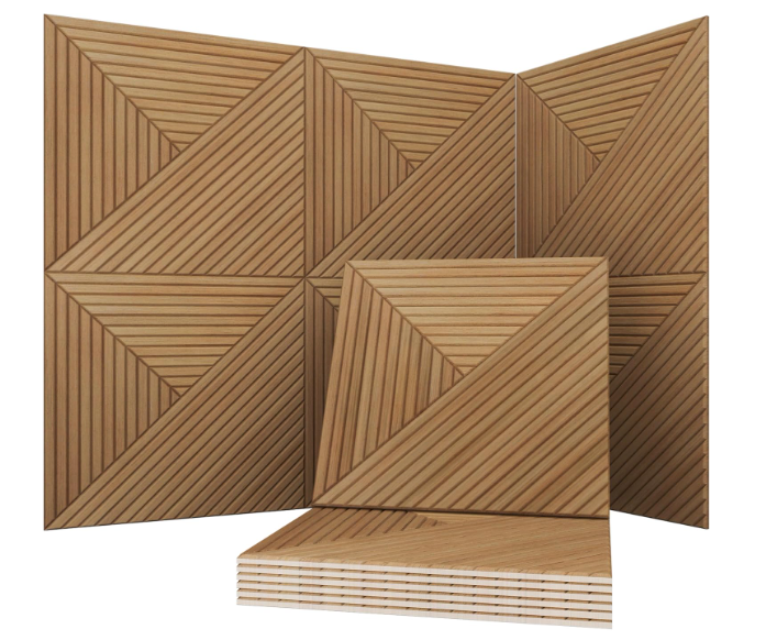 Acoustical Wall Panels, 6-Piece 23.62 X 23.62 Inches Art Acoustic Panels, Decorative Acoustic Panels, Acoustic Wall Panels, Sound Absorbing Wall Art, Arcadian Vortex