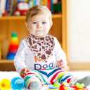 VitalCozy 4 Pcs Vintage Western Baby Bandana Bib Cotton Newborn Infant Feeding Drool Bib for Drooling and Teething Girl Boy