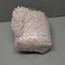 Disolla Pink Toilet Rug 22x24 Non Slip Fluffy Toilet Floor Mat U Shaped Washable Bathroom Contour Rug for Toilet Absorbent Thick Toilet Carpet