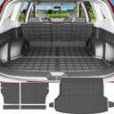 powoq Cargo Mat Compatible with 2019-2024 Subaru Forester Trunk Mat Cargo Liner Back Seat Protector TPE Replacement for 2019-2021 2022 2023 2024 Subaru Forester Accessories (Trunk Mat+Backrest Mats)