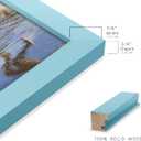 Renditions Gallery Photo Frames 8x10 inch Picture Frame Set of 4 High-end Modern Style, Made of Solid Wood and High Definition Glass Ready for Wall and Tabletop Photo Display, Blue Frame (8"x10")