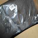 VHC Brands, Kettle Grove, Cotton, 14x14, Plaid, Chair Pad, Black, 1 Pack