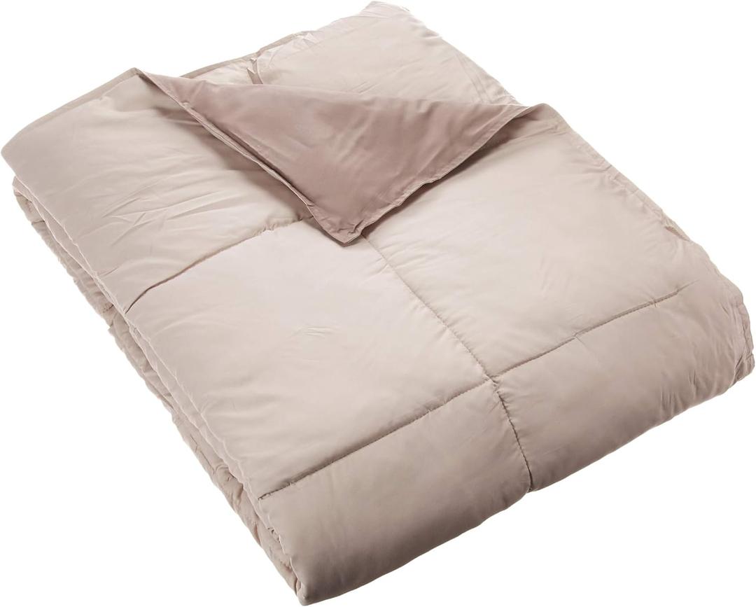 Modern Threads Down Alternative Reversible Comforter Stone/Champagne Twin