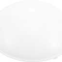 OUNONA Round Ceiling Light Cover 10.43 Inch Plastic Lampshade Replacement for Bedroom Hallway Staircase Modern Ceiling Lamp Shade Easy Clip-on Installation