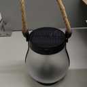 Hompavo Gen2 Solar Lanterns Outdoor with Ultra-Real Flame, Dual Charging (USB/Solar) & 2 Mode - Waterproof Decorative Hanging/Table Lights for Yard Patio Garden Birthday Mothers Day Gifts for Women, 4