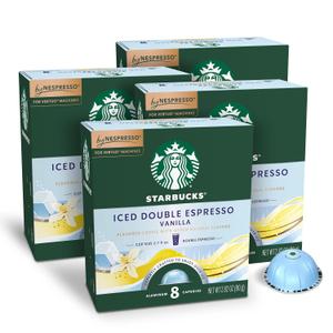 Starbucks by Nespresso Vertuo, Iced Vanilla, 32-count Coffee Pods, Brews 2.7 oz. (EXP 01/11/26)