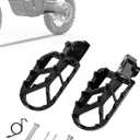 Foot Pegs for Yozma IN10 and Pro,Aluminum Motorcycle Footpegs Pedals Rests for Electric Dirt Bike Ebike Yozma IN 10 and Pro-Black