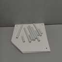 Weenson Bathroom Counter Organizer Over Sink for Toiletries Makeup, Kitchen Countertop Organizer Spice Rack for Salt, 2-Tier Corner Counter Shelf for Coffee Area Storage Dresser Table Bamboo (White)