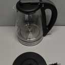 Hamilton Beach 1.7L Electric Kettle, Water Boiler & Heater, LED Indicator, Built-In Mesh Filter, Auto-Shutoff & Boil-Dry Protection, Cordless Serving, Clear Glass (40864)