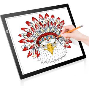 LitEnergy A3 LED Copy Board Light Tracing Box, Ultra-Thin Adjustable USB Power Artcraft LED Trace Light Pad for Tattoo Drawing, Streaming, Sketching, Animation, Stenciling (02 - A3, BLACK)