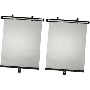 UPKOCH Count of 1 Automatic Retractable Sun Shade for Car Side Windows Heat Insulation UV Protection Durable Black Roller Shades for Easy Installation Prevents Sun Glare Reduces Heat
