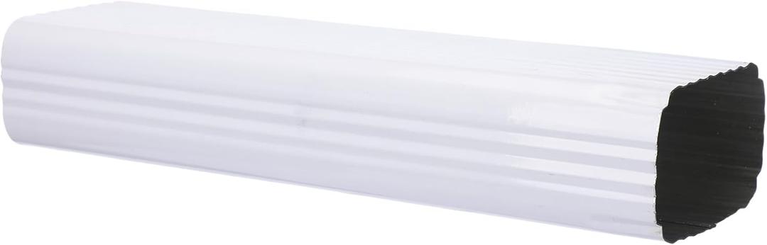 Moxweyeni 1 Pack 3 x 4 Inch, 15 Inch White Aluminum Downspout Extensions Roofing Gutter Downspout DIY Installation for Home Outdoor Drainage