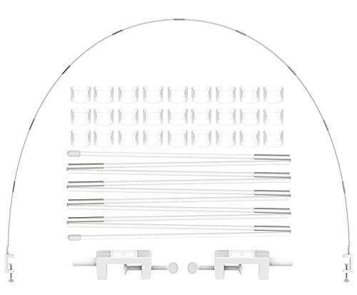 LANGXUN 12ft White Table Balloon Arch Kit, Balloon Arch Stand Frame For Birthday Party Wedding and Graduation Decorations, Christmas Decort Baby Shower Bachelor Party Supplies