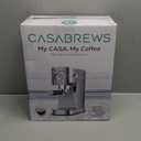 CASABREWS CM5418 Espresso Machine 20 Bar, Compact Espresso Maker with Steam Milk Frother, Stainless Steel Coffee Machine with 34oz Removable Water Tank for Cappuccino, Latte, Silver