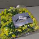 Ivydale 2 PCS Artificial Hanging Flowers Fake Plants Outdoor,Silk Morning Glory Faux Flowers with Eucalyptus Leaves,UV Resistant Realistic Hanging Petunias Plants for Home Garden Decor (Yellow)