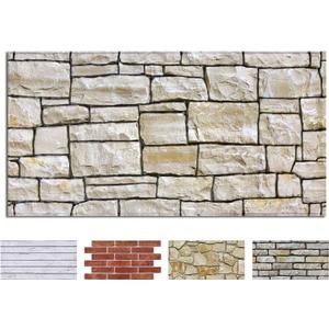 COMSTICKC 3D Peel and Stick Faux Stone Wall Panels for Quick DIY Wall Decor, 22.8" X 11.8"