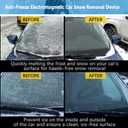 Anti-Freeze Electromagnetic Car Snow Removal Device, 2026 New Portable Solar Electromagnetic Molecular Interference Freeze and Snow Remover Instrument for Ice and Snow Scraping(3PCS)