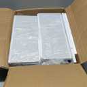 Furologee End Table with Charging Station, Nightstand with Fabric Drawers, Side Tables with USB Ports & Outlets, Night Stand with Storage Shelf & Hooks, for Living Room/Bedroom, White