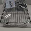 Expandable Dish Drying Rack for in-Sink, Over-Sink, and Counter Use, Dish Drainer with Removable Cutlery Holder, Space Saving & No Assembly Needed 10.5" W x 15" L (Medium)